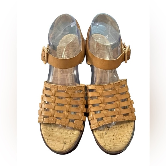 Korks-Ease Korks Marley Tan Ankle Strap Wedge Sandals Woman’s size 9 - Picture 2 of 8